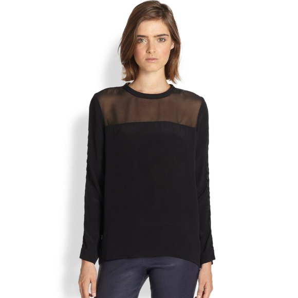 IRO • Black Ashty Long Sleeve Blouse - Picture 2 of 16